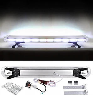Cool White COB LED Security Vehicle Roof Top Strobe Flash Ultra Slim Version Light Bar. Brand NEW
