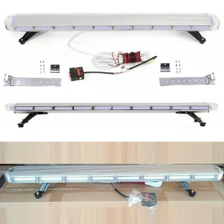Cool White COB LED Security Vehicle Roof Top Strobe Flash Ultra Slim Version Light Bar. Brand NEW