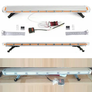 Amber Orange COB LED Security Vehicle Roof Top Strobe Flash Ultra Slim Version Light Bar. Brand NEW