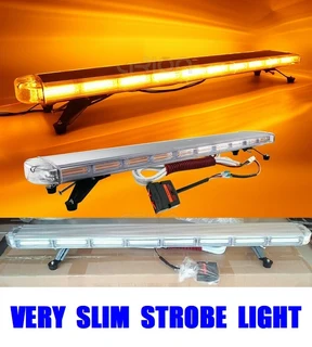Amber Orange COB LED Security Vehicle Roof Top Strobe Flash Ultra Slim Version Light Bar. Brand NEW
