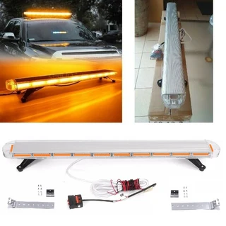 Amber Orange COB LED Security Vehicle Roof Top Strobe Flash Ultra Slim Version Light Bar. Brand NEW