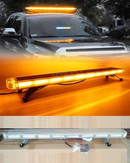 Amber Orange COB LED Security Vehicle Roof Top Strobe Flash Ultra Slim Version Light Bar. Brand NEW