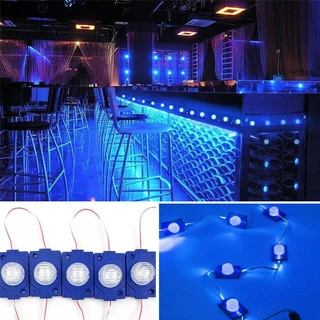 Blue Light Colour LED Light Waterproof Injection Moulded Modules with Dome Lens. Brand New Products.