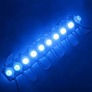 Blue Light Colour LED Light Waterproof Injection Moulded Modules with Dome Lens. Brand New Products.