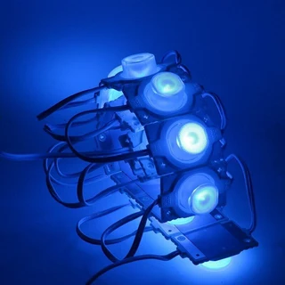 Blue Light Colour LED Light Waterproof Injection Moulded Modules with Dome Lens. Brand New Products.