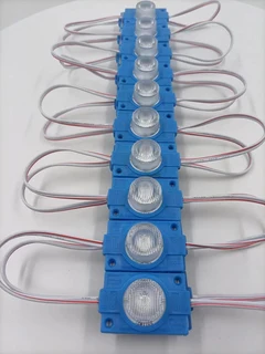 Blue Light Colour LED Light Waterproof Injection Moulded Modules with Dome Lens. Brand New Products.