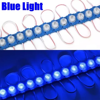 Blue Light Colour LED Light Waterproof Injection Moulded Modules with Dome Lens. Brand New Products.