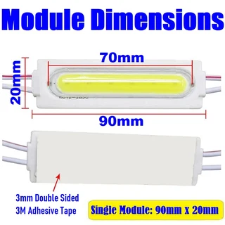 Giant Cool White COB LED Light Modules. Waterproof Injection Moulded with Lens. Brand New Products.