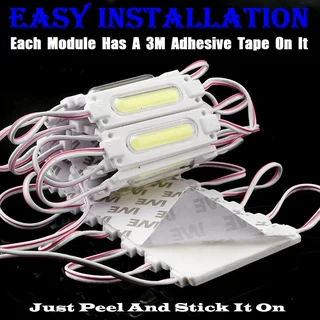 Giant Cool White COB LED Light Modules. Waterproof Injection Moulded with Lens. Brand New Products.