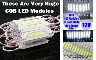 Giant Cool White COB LED Light Modules. Waterproof Injection Moulded with Lens. Brand New Products.