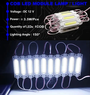 Giant Cool White COB LED Light Modules. Waterproof Injection Moulded with Lens. Brand New Products.
