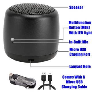 Rechargeable Nano Portable Wireless (Bluetooth) Speaker FO-Y18. Mini Portable Wireless Speaker. NEW.
