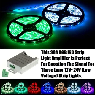 30A 12V~24V MultiColour RGB LED Strip Light Amplifier Aluminium Signal Booster. Brand New Products.