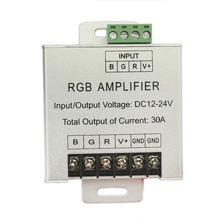 30A 12V~24V MultiColour RGB LED Strip Light Amplifier Aluminium Signal Booster. Brand New Products.