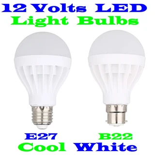 12Volts LED Light Bulbs. 3W LED 12V Light Bulbs B22 and E27. These Are Brand New 12Volts Products.