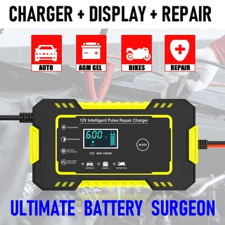 Fully Automatic Battery Charger 12V 6A Smart Pulse Repair LCD Battery Charger. Brand New Products.