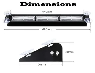 Very Long COB LED Windscreen Emergency Vehicle Flash Warning Dash Lights. Brand New Products.