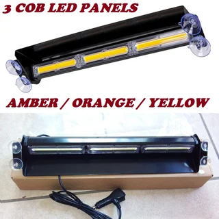 Very Long Amber COB LED Windscreen Emergency Vehicle Flash Warning Dash Lights. Brand New Products.