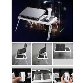 Laptop Stand E-Table / Desk. Foldable, Adjustable, Portable with Cooling Fans. Brand New Products.