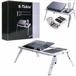 Laptop Stand E-Table / Desk. Foldable, Adjustable, Portable with Cooling Fans. Brand New Products.