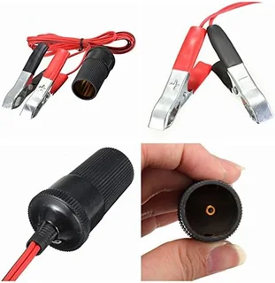 Cigarette Socket (Female) Adapter Connector plus a Cable with Crocodile Clips. Brand New Products.
