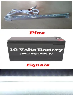 12V LED Rigid 30cm Strip Lights With On/Off Switch: Ideal For Use As Loadshedding Lamps. Brand New.