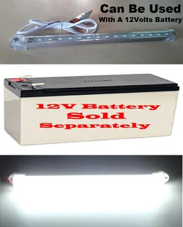 12V LED Rigid 30cm Strip Lights With On/Off Switch: Ideal For Use As Loadshedding Lamps. Brand New.