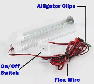 12V LED T8 Tube Lights With Wiring and On/Off Switch: Ideal For Use As Loadshedding Lamps. Brand NEW