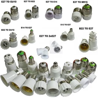 Assorted Light Bulb Socket Converters, Adapters, Splitters At Different Prices. Brand New Products.
