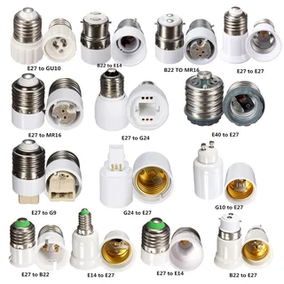 Assorted Light Bulb Socket Converters, Adapters, Splitters At Different Prices. Brand New Products.