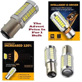 Cool White 1157 / BAY15D 16.5Watts 990lumens 33xSMD5630 LED Light Bulb, DC9~32V. Brand New Products.