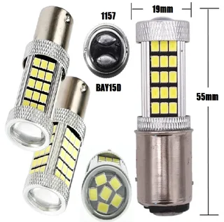 Cool White 1157 / BAY15D 16Watts 990lumens 66xSMD2835 LED Light Bulb, DC9~32V. Brand New Products.