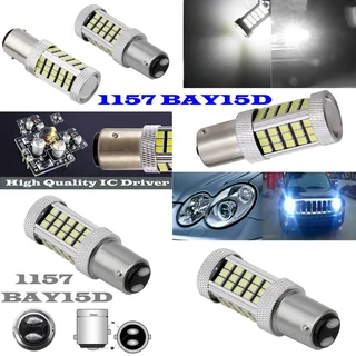 Cool White 1157 / BAY15D 16Watts 990lumens 66xSMD2835 LED Light Bulb, DC9~32V. Brand New Products.