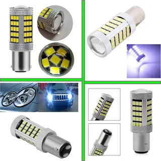 Cool White 1157 / BAY15D 16Watts 990lumens 66xSMD2835 LED Light Bulb, DC9~32V. Brand New Products.