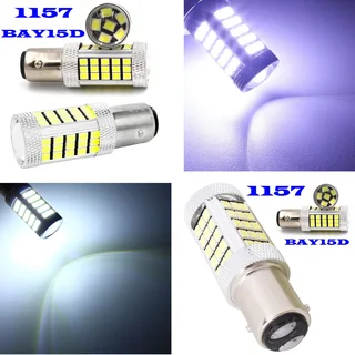 Cool White 1157 / BAY15D 16Watts 990lumens 66xSMD2835 LED Light Bulb, DC9~32V. Brand New Products.