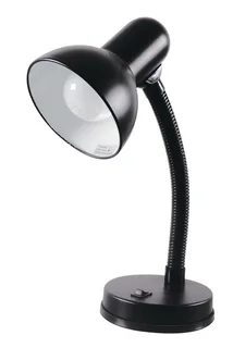 Desk Top Lamp Holder with Flexible Gooseneck plus LED Light Bulb. Assorted Colours. Brand NEW.