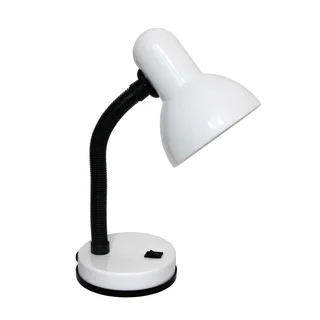 Desk Top Lamp Holder with Flexible Gooseneck plus LED Light Bulb. Assorted Colours. Brand NEW.