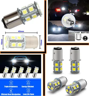 Cool White 1157/BAY15D 8W 440lm 13xSMD5050 LED Light Bulb, DC9~32V. Brand New Products.