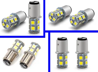 Cool White 1157/BAY15D 8W 440lm 13xSMD5050 LED Light Bulb, DC9~32V. Brand New Products.