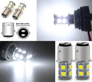 Cool White 1157/BAY15D 8W 440lm 13xSMD5050 LED Light Bulb, DC9~32V. Brand New Products.