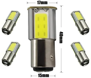 Cool White 1157/BAY15D 8W 440lm COB LED Light Bulbs, DC9~32V. Brand New Products.