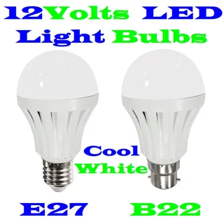 12Volts LED Light Bulbs. 7W LED 12V Light Bulbs B22 and E27. These Are Brand New 12Volts Products.
