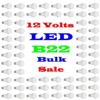 BULK SALE: 100x LED Light Bulbs 3W 12V B22 and E27. Ideal For 12V Solar Systems. Brand New Products.
