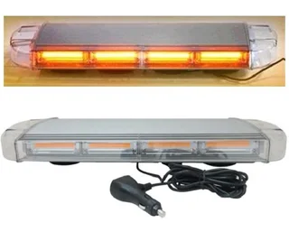 Amber Emergency Hazard Warning Vehicle Roof Top COB LED Strobe Flash Light Bar. Brand New Products.