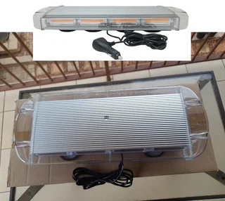 Amber Emergency Hazard Warning Vehicle Roof Top COB LED Strobe Flash Light Bar. Brand New Products.