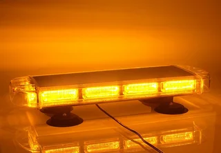 Amber Emergency Hazard Warning Vehicle Roof Top COB LED Strobe Flash Light Bar. Brand New Products.