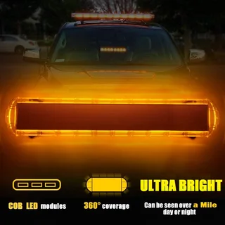 Tow Truck / Construction Vehicle Roof Top COB LED Strobe Flash Light Bars. Bracket Mount. Brand NEW.