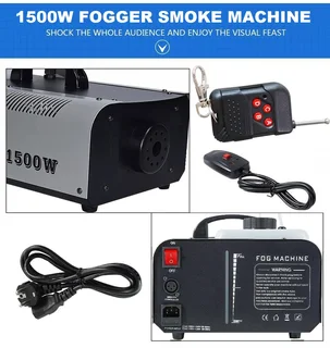 Professional Smoke Fogger Machine 1500W Heavy Duty, Compact and High Capacity. Brand New Products.