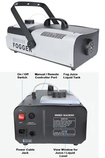 Professional Smoke Fogger Machine 2000W Heavy Duty, Compact and High Capacity. Brand New Products.