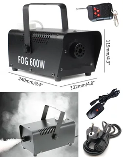 Professional Smoke Fog Machine 600W Heavy Duty Compact and High Capacity. For Discos, Parties. NEW